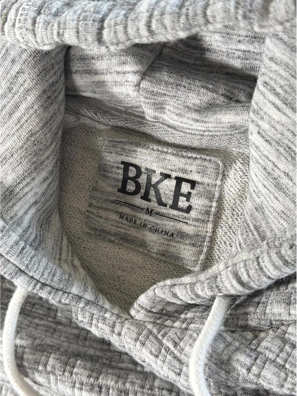 Buckle BKE PX Quilted Textured Hoodie Sweatshirt Men's Preppy Grunge Active M - Picture 5 of 8